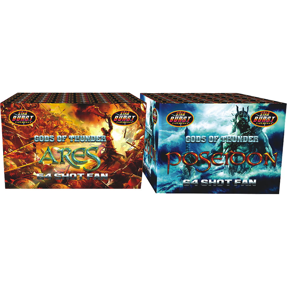Gods of Thunder Twin Pack – Ares 54 Shot & Poseidon 64 Shot